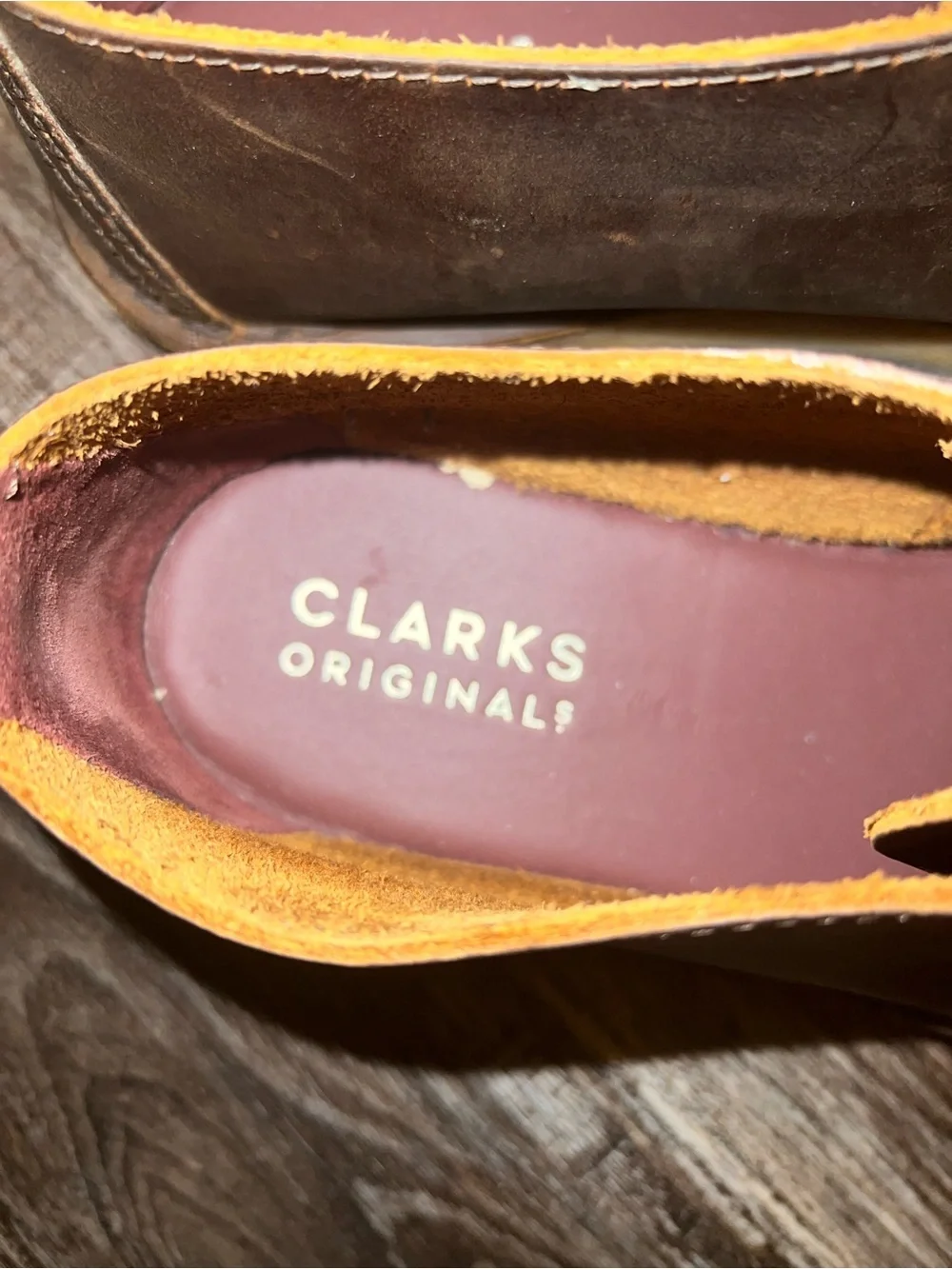 Clarks Dark Brown Leather Chukka Boots with Crepe Sole